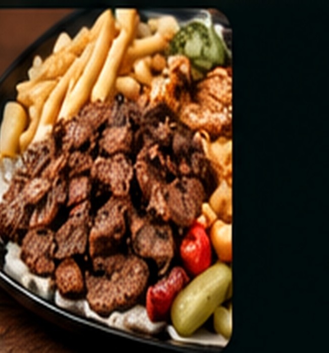 Shawarma platter and sharing dishes